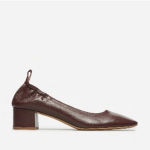 Everlane The Day Heel - Oxblood - size 8